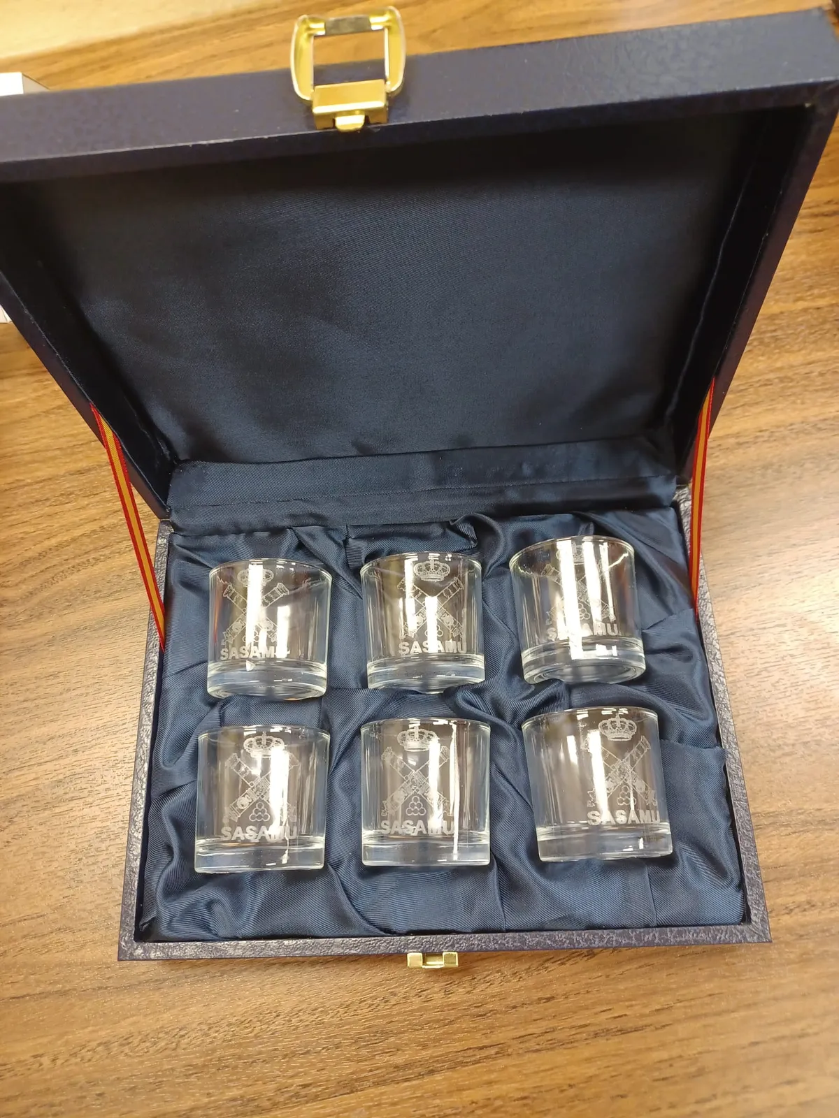 Grabado Laser Cristal Set Decantador Copas Regalo Empresa