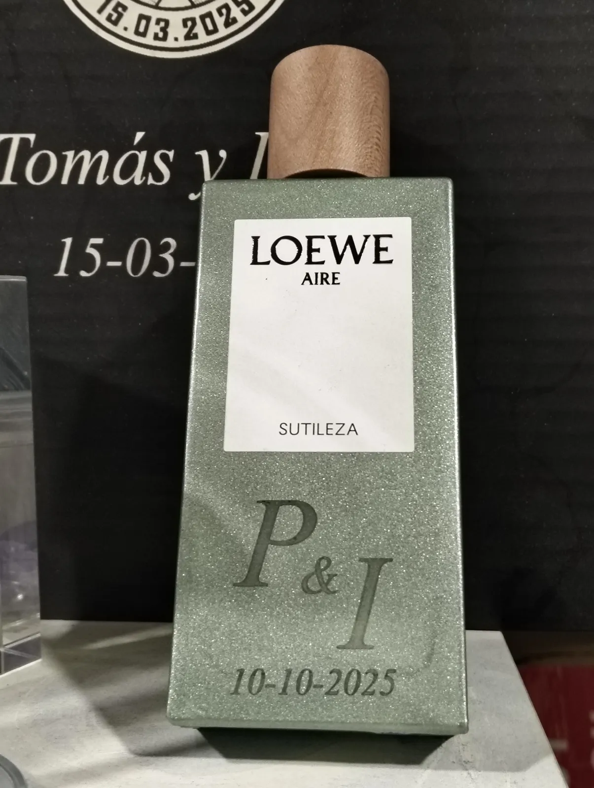 Grabado Laser Frasco Perfume Loewe Aire P I