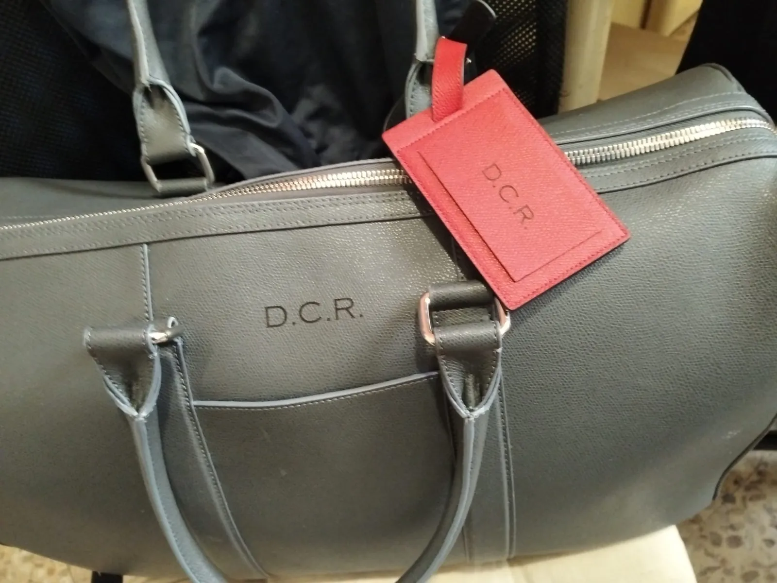 Grabado Laser Cuero Bolsa Personalizada D C R