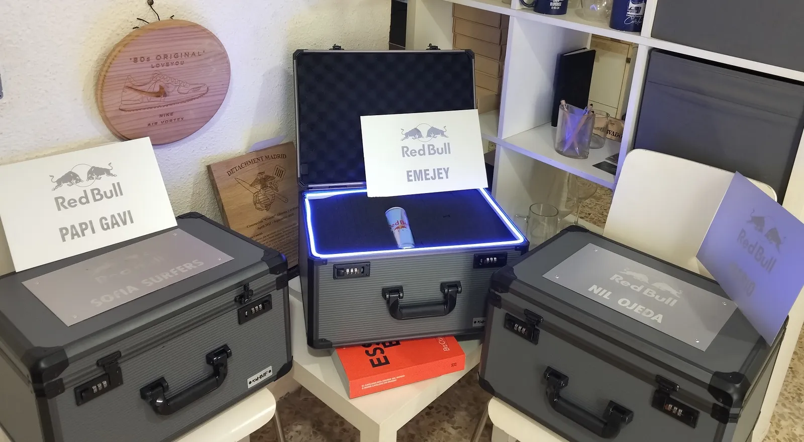 Grabado Laser Llavero Cuero L Oreal Rojo