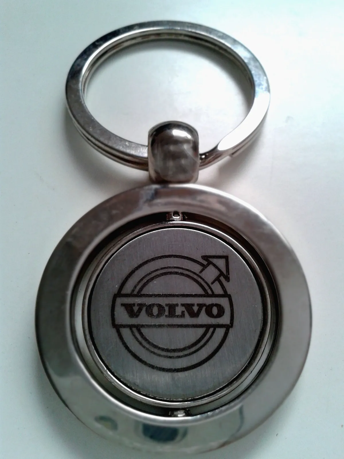 Llavero Grabado A Laser De Acero Para Volvo