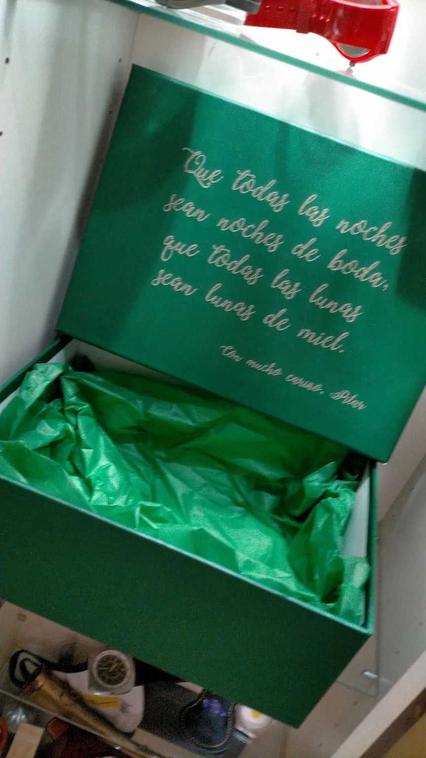 Caja Regalo Personalizada Color Verde
