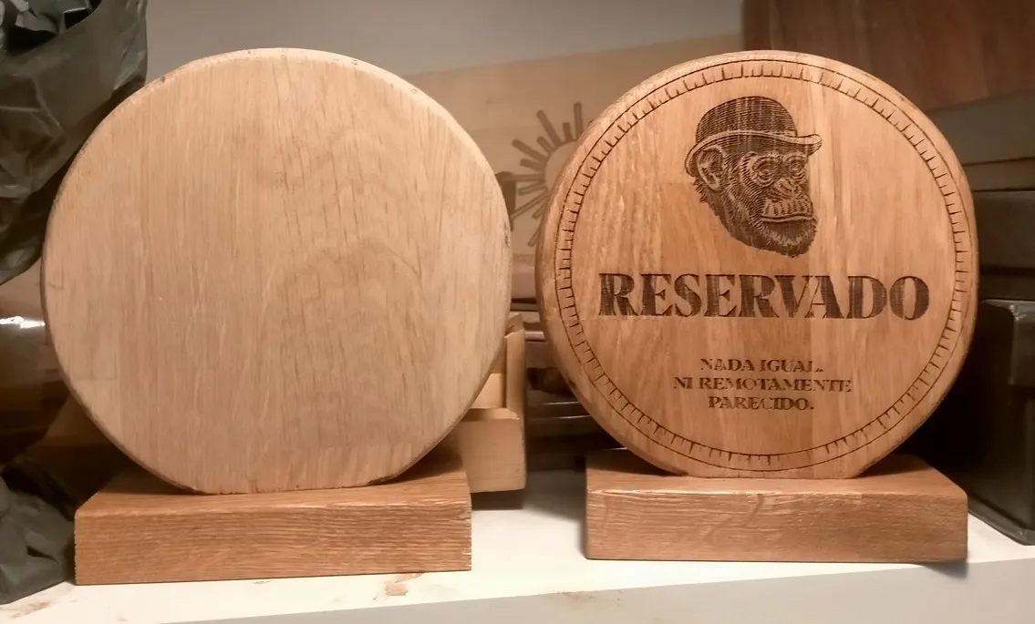 Grabado Laser Madera Señales Reservado Restaurante