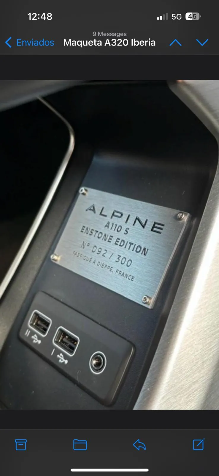 Grabado Laser Metal Placa Automovil Alpine A110 S Enstone