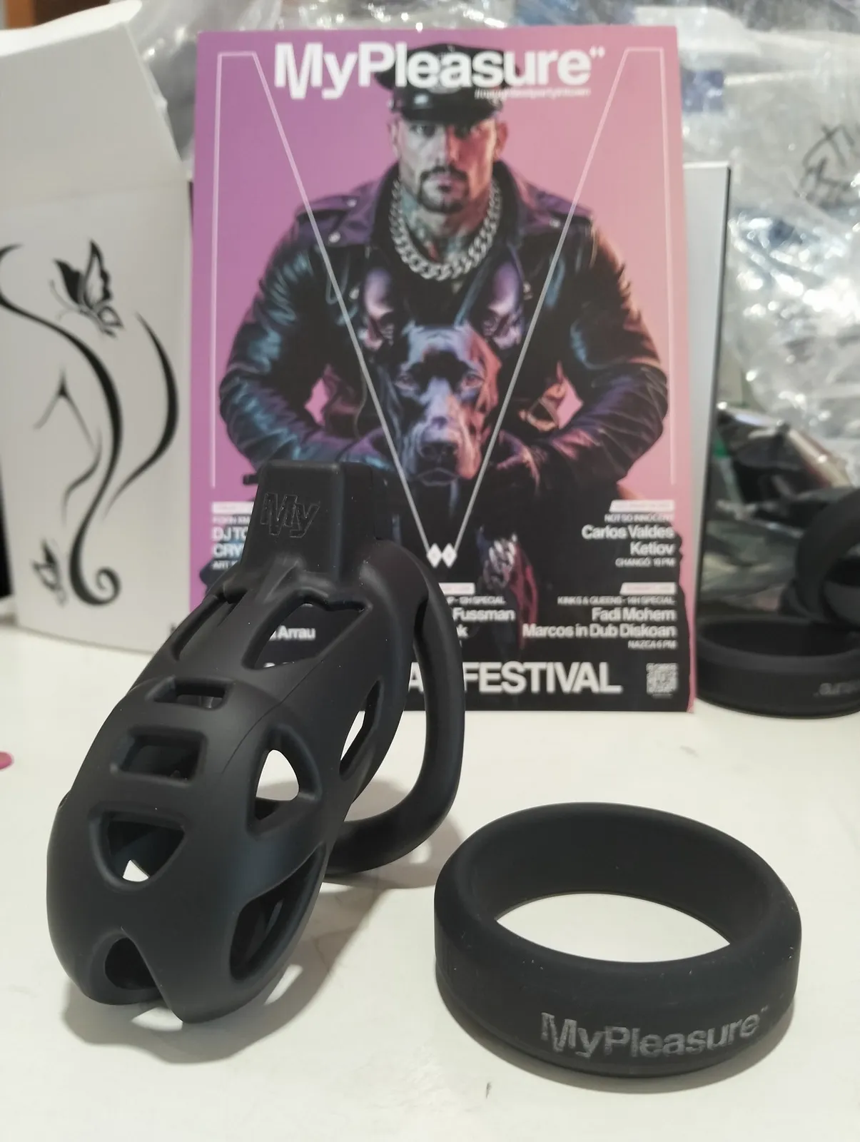 Grabado Laser Anillo Silicona Mypleasure Detalle