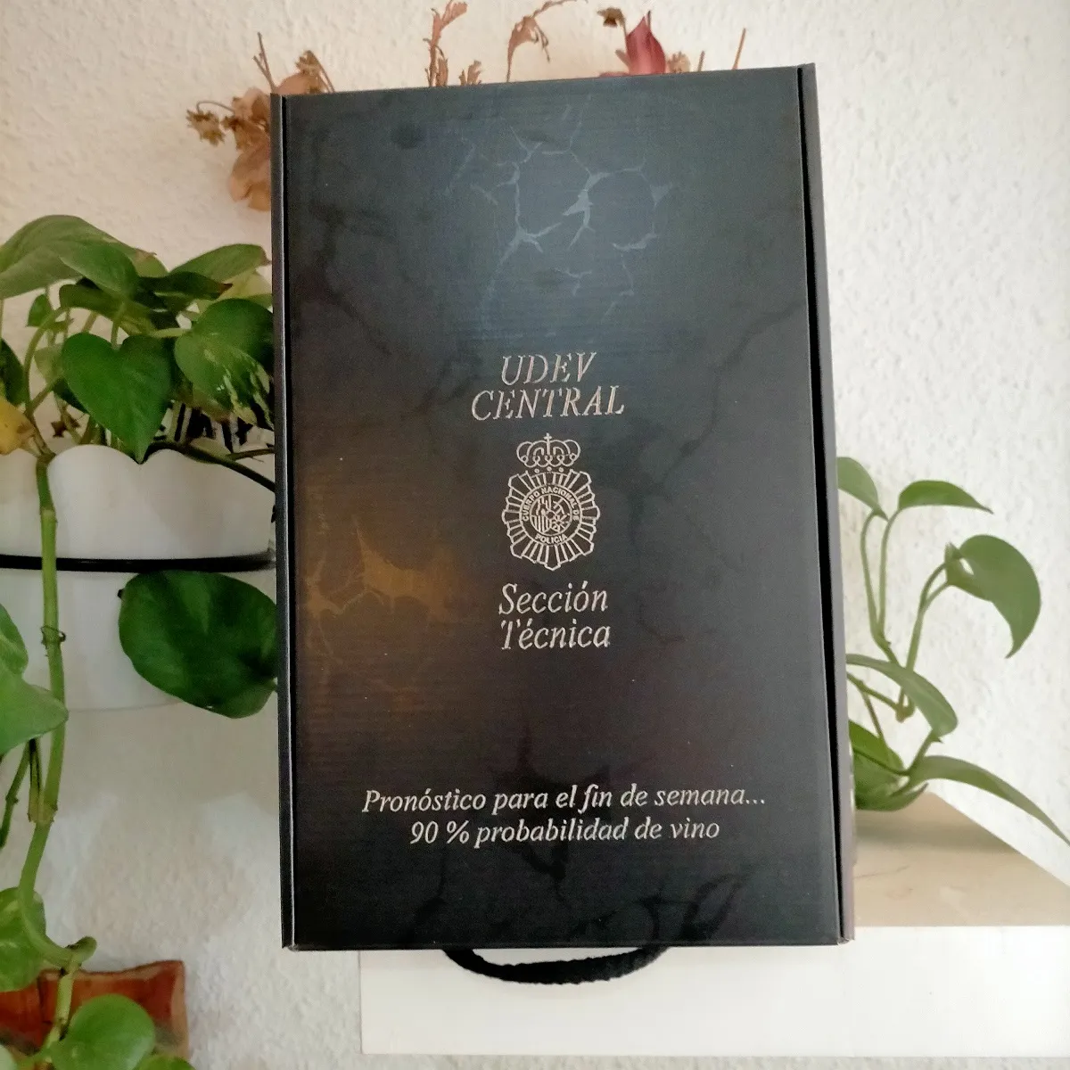 Grabado Laser Caja Madera Seccion Tecnica Policia Nacional